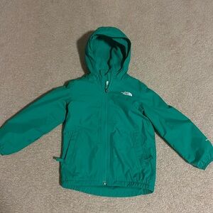 The North Face Green fleece lined jacket